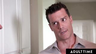ADULT TIME - Black Swinger Ana Foxxx Devours Penis Like Never Before! SLOPPY SEX!