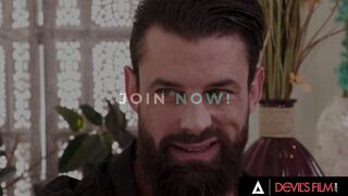 DEVILS CLIP - Incredible Sexy Ladyboy Swingers Emma Rose Takes A Long Penis Deep Into Her Tight Asshole