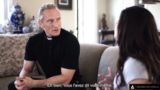 MODERN-DAY SINS - Huge Penis Priest Takes Naive Teenagers's Anal Virginity! French Subtitles