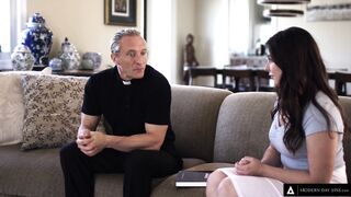 MODERN-DAY SINS - Huge Penis Priest Takes Naive Teenagers's Anal Virginity! French Subtitles