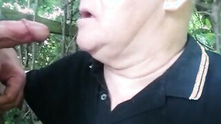 Lucky Sunday: Outdoor Bear Blowjob