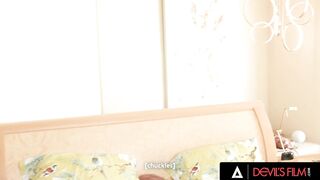 DEVILS SEX TAPE - goddess Blonde Sexy Gets Double Penentrated By 2 Incredible Sexy Transexual Girls