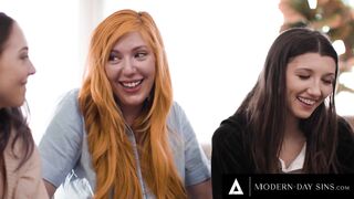 MODERN-DAY SINS - milf Lauren Phillips Uses three-Way To Help Innocent Lesbians Lily Larimar & Maya Woulfe