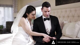 MODERN-DAY SINS - Groomsman ASSFUCKS Italian Bride Valentina Nappi On Wedding Day + REMOTE BOOTY PLUG