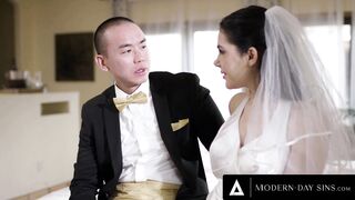MODERN-DAY SINS - Groomsman ASSFUCKS Italian Bride Valentina Nappi On Wedding Day + REMOTE BOOTY PLUG