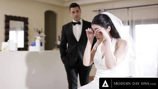 MODERN-DAY SINS - Groomsman ASSFUCKS Italian Bride Valentina Nappi On Wedding Day + REMOTE BOOTY PLUG