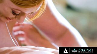 NURU STROKES - Long Titted milf Lauren Phillips Gets Her Soak Snatch Pounded After Body Sliding A Dick