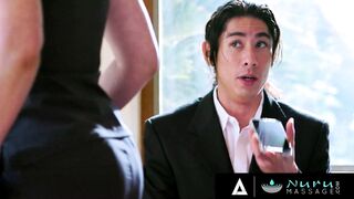 NURU STROKES - Long Titted milf Lauren Phillips Gets Her Soak Snatch Pounded After Body Sliding A Dick