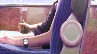 Twink Handjob in the Bus