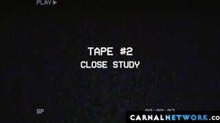 Young boy Noah White's ass was covered with cum as his father shots his load over him