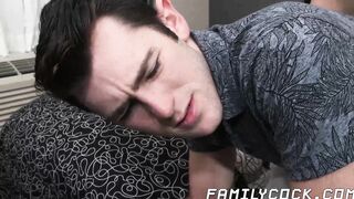 Roleplay with my stepfather Lance Hart turned to a hardcore fuck sesh