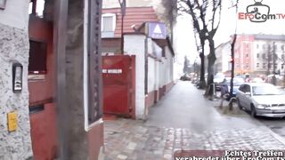 German street skank pick up and persuaded to have sex