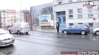 German street skank pick up and persuaded to have sex