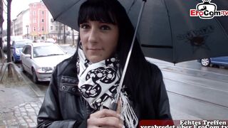 German street skank pick up and persuaded to have sex