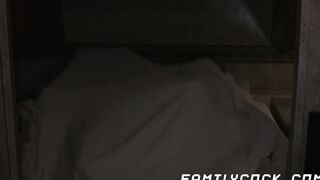 My bearded stepdad Matt Muck shoves his huge flashlight into my dark ass