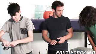 I treated my stepnephews Dante Drackis and Sammy Eros with an ass they can fuck