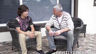 Stepsons forbidden hardcore threesome pounding with daddy