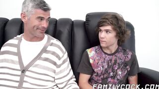 Stepsons forbidden hardcore threesome pounding with daddy
