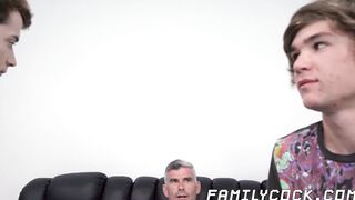Stepsons forbidden hardcore threesome pounding with daddy