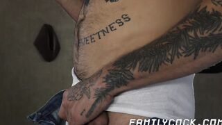 Daddy banging his twink stepson raw before creampie