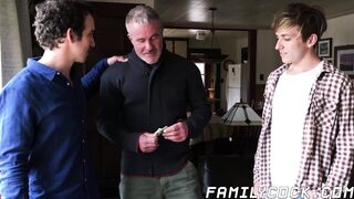 Mature step daddy indulges in a hardcore anal fucking session