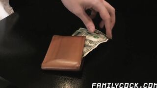 Hunky daddy pleases stepson with bareback sex
