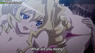 Horny busty girls threesome sex
