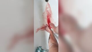 sluts masturbates during menstruation