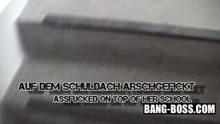 Julia banged rough into the Booty inside School - Submissive Teenslut