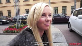 Big-haired blonde's cunt becomes the Russian agent's prey
