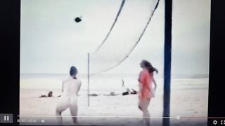 Naked Volleyball ( slow motion)
