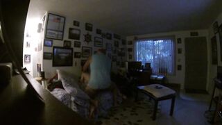 Fiance sets up web cam to showoff her next door mistress