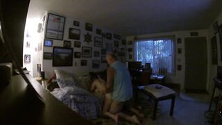 Fiance sets up web cam to showoff her next door mistress