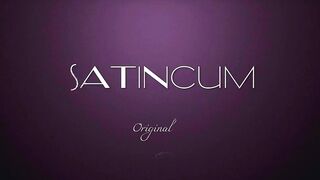 Cum on Satin Underwear - Pink Satin