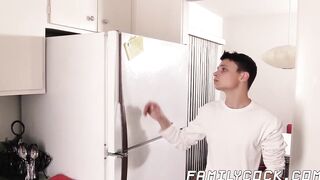 Lusty step son craves for daddy's big cock in his mouth