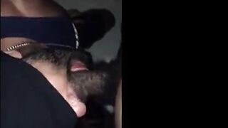 Big Black Cock Blowjob by Amateur Interracial Couple