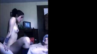 Boyfriend Trashes Parents Room and Fucks