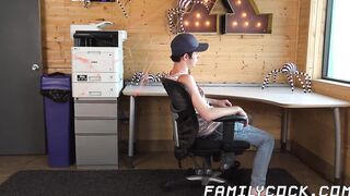 Meaty Lawson James gropes my huge dick while I ride his thick dick