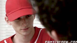 Raw dick sucking and fucking with two kinky stepbrothers