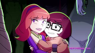 Mystery Detectives Velma & Daphne Encounter MONSTROUS Cocks ▪ EXCLUSIVE 4K Bukkake