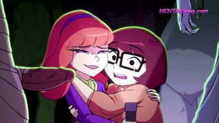 Mystery Detectives Velma & Daphne Encounter MONSTROUS Cocks ▪ EXCLUSIVE 4K Bukkake