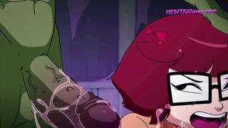 Mystery Detectives Velma & Daphne Encounter MONSTROUS Cocks ▪ EXCLUSIVE 4K Bukkake
