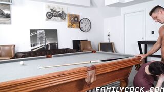 My cute stepson Troye Jacobs gave me a pool table so I gave him my yummy cum