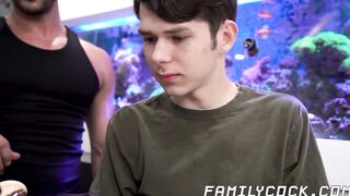 Twink Dakota Lovell handcuffed and dominated by Armando de Armas