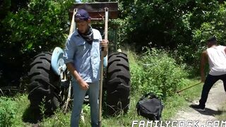 My well built stepcousin Jay Seabrook helped me on the farm so I feed him my lean mea