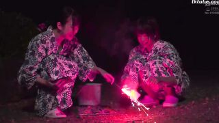 Kongaiseikō Ferachio Rankō Onsen Hitodzuma Hana-san And Koto-san