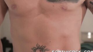 I shoot my enormous cock in Kirk Cummings ass after his photoshoot