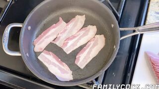 Blonde Johnny Ford burned my birthday bacon so I ate his fatty ass instead