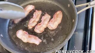 Blonde Johnny Ford burned my birthday bacon so I ate his fatty ass instead