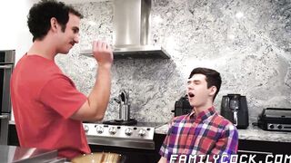 I inject my massive cock in Dakota Lovells mouth after I put my fingers in his mouth